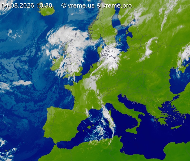 Oblačnost Evropa