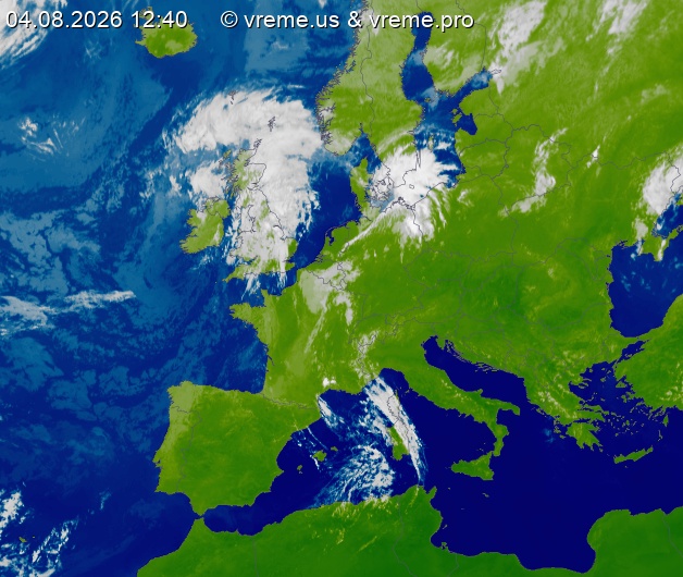 Oblačnost Evropa