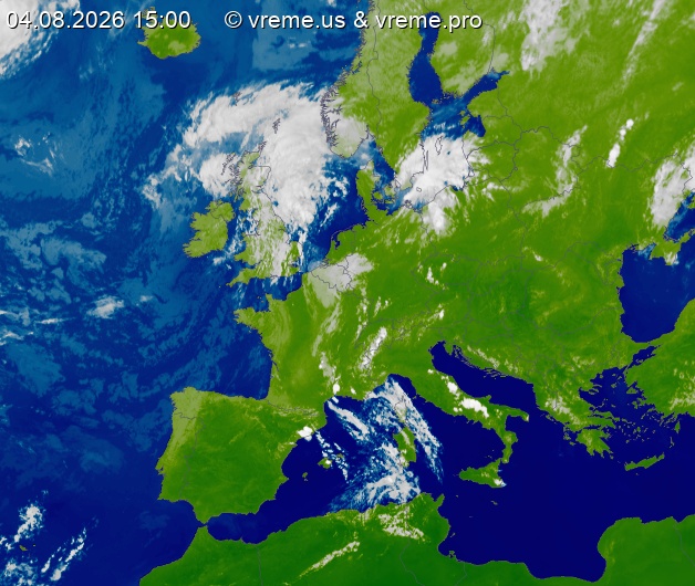 Oblačnost Evropa