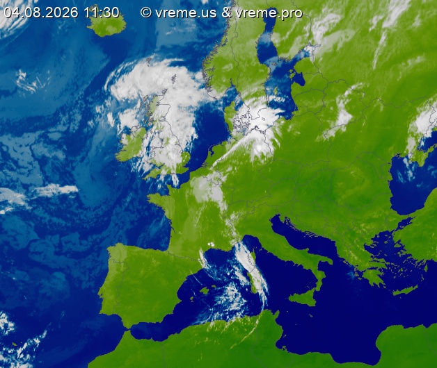 Oblačnost Evropa