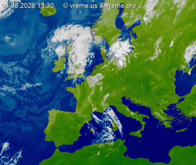 Oblačnost Evropa