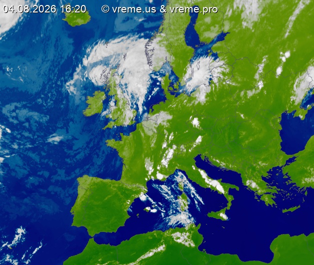 Oblačnost Evropa