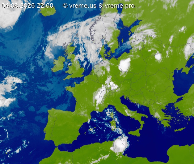 Oblačnost Evropa