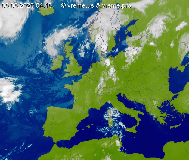 Oblačnost Evropa
