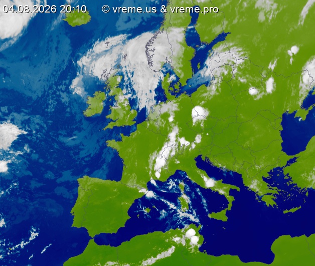 Oblačnost Evropa