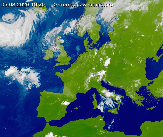 Oblačnost Evropa