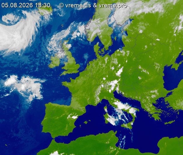 Oblačnost Evropa