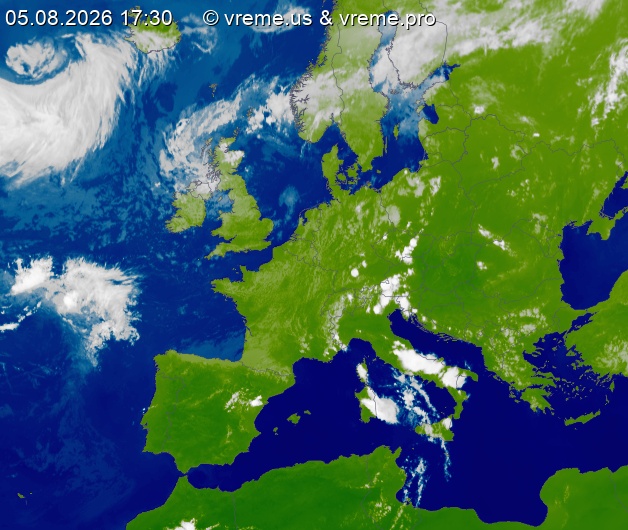Oblačnost Evropa