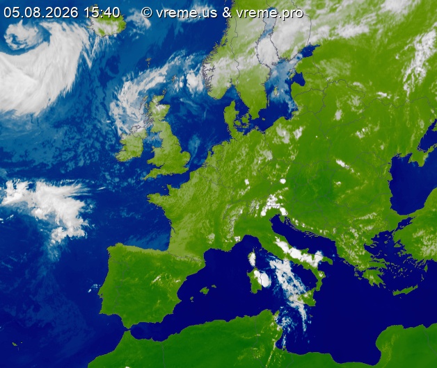Oblačnost Evropa