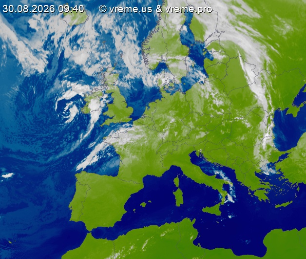 Oblačnost Evropa
