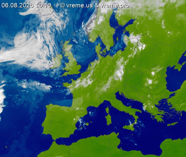 Oblačnost Evropa