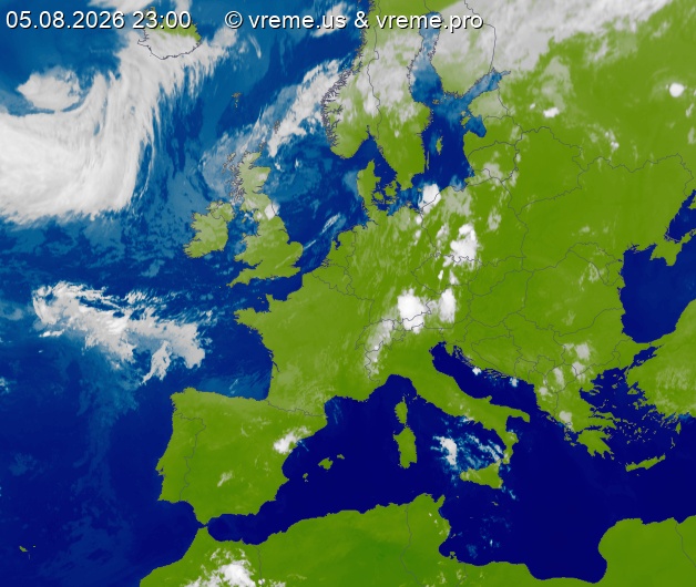 Oblačnost Evropa