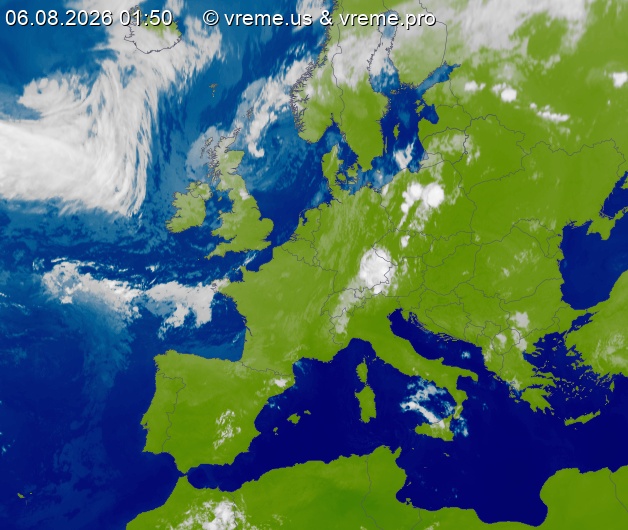 Oblačnost Evropa