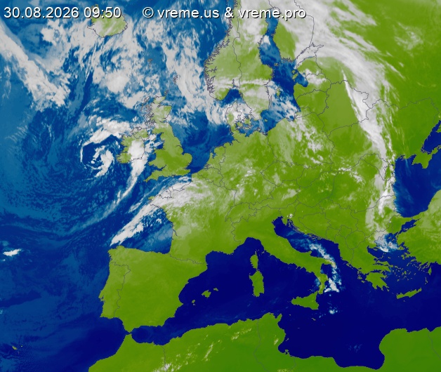 Oblačnost Evropa