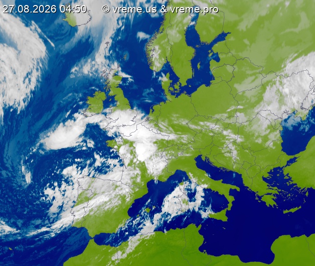 Oblačnost Evropa