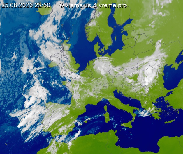 Oblačnost Evropa