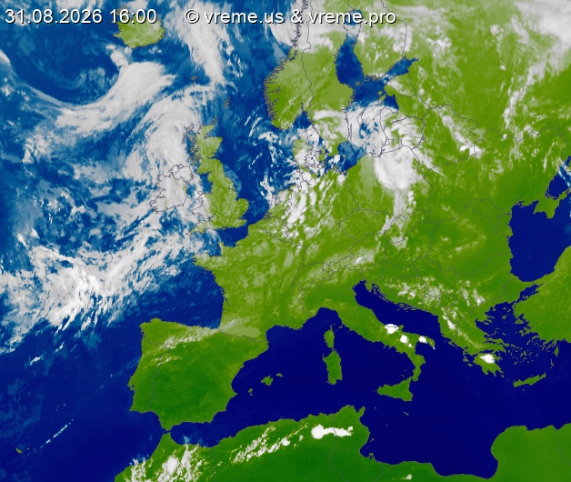 Oblačnost Evropa