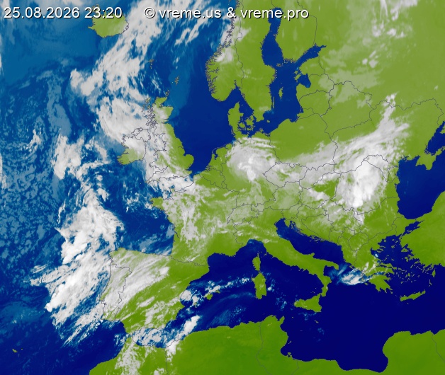 Oblačnost Evropa