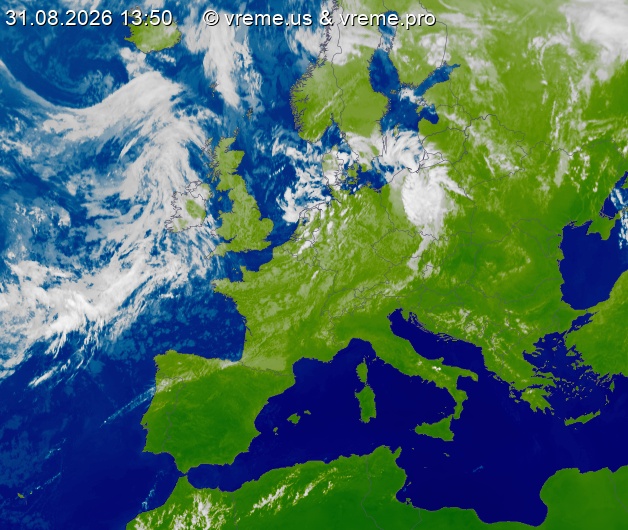 Oblačnost Evropa