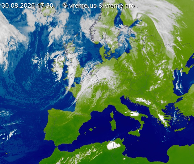Oblačnost Evropa