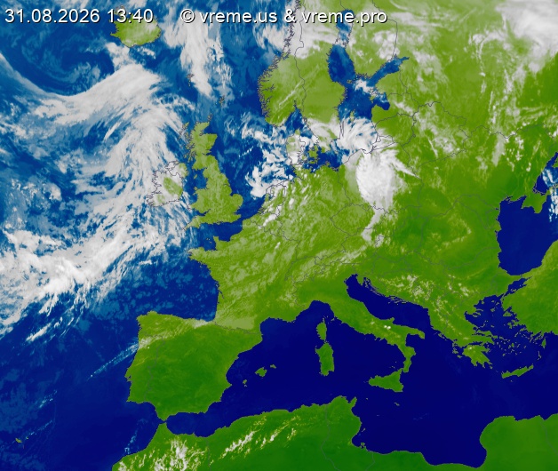 Oblačnost Evropa