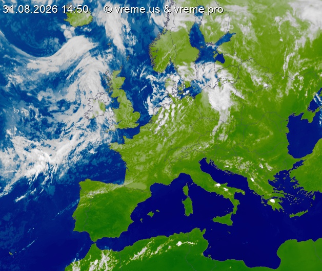 Oblačnost Evropa