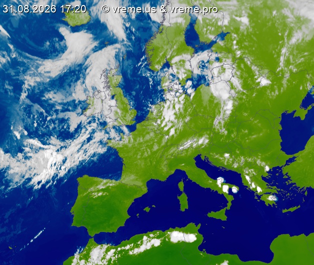 Oblačnost Evropa
