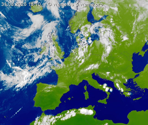 Oblačnost Evropa