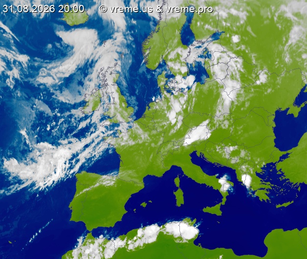 Oblačnost Evropa