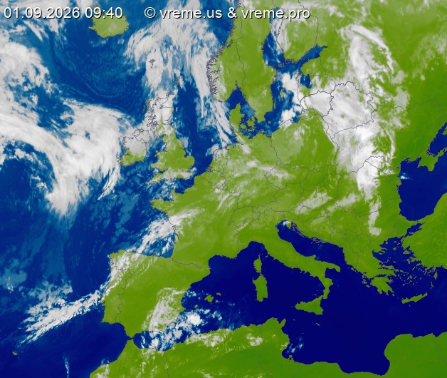 Oblačnost Evropa