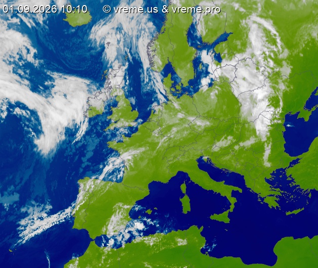 Oblačnost Evropa