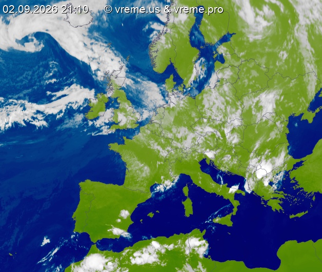 Oblačnost Evropa