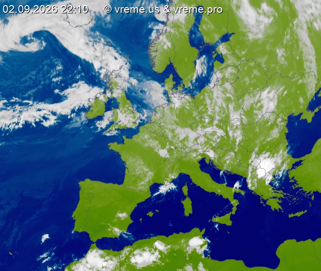 Oblačnost Evropa