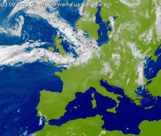 Oblačnost Evropa