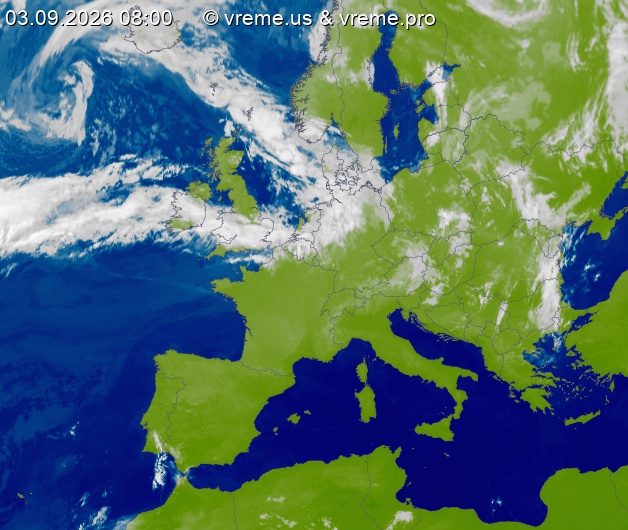 Oblačnost Evropa