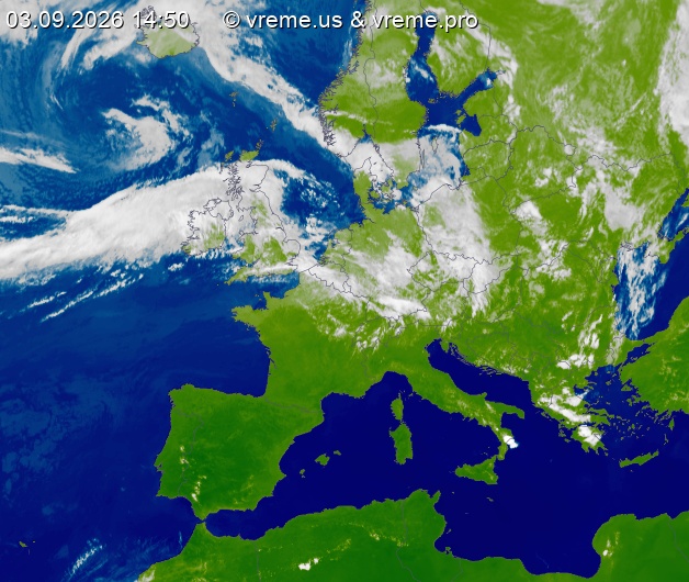 Oblačnost Evropa