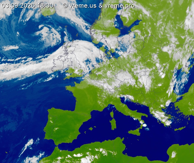 Oblačnost Evropa