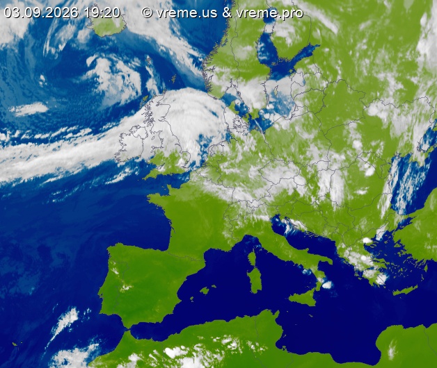 Oblačnost Evropa