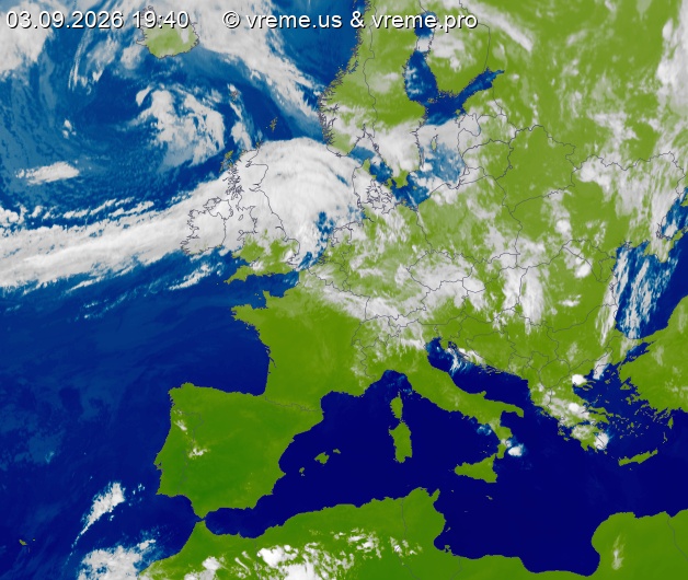 Oblačnost Evropa