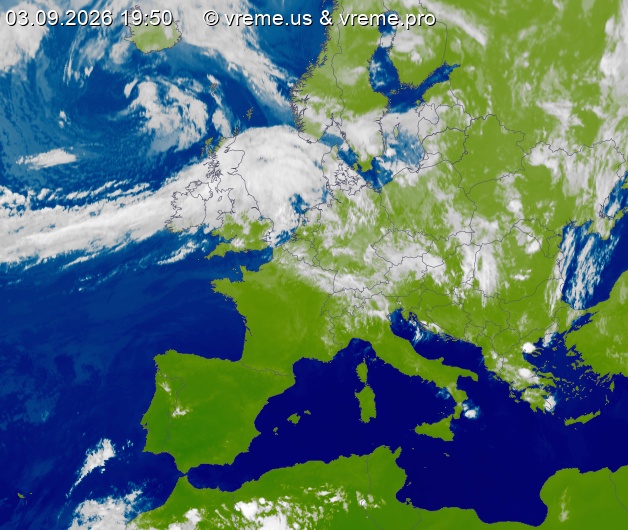 Oblačnost Evropa
