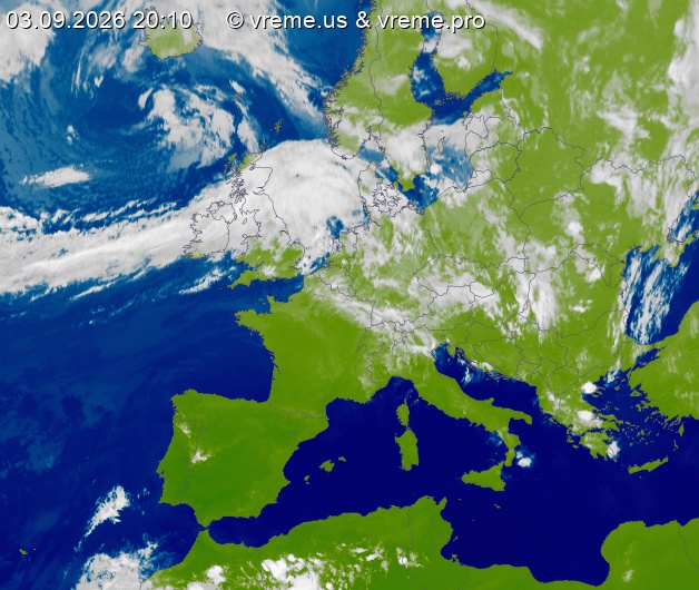 Oblačnost Evropa