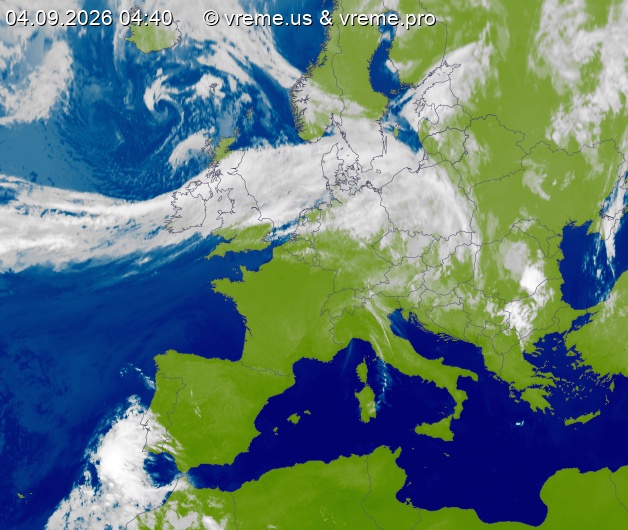 Oblačnost Evropa