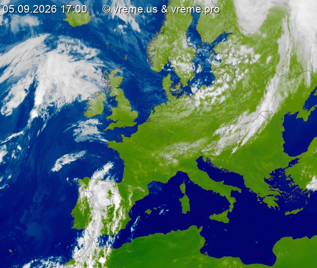 Oblačnost Evropa
