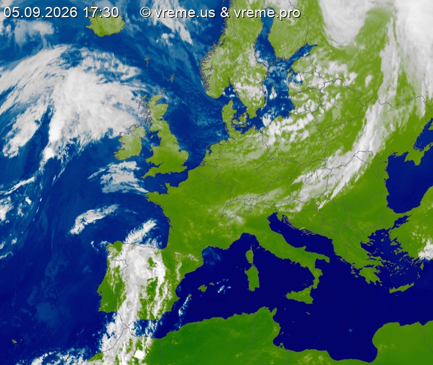 Oblačnost Evropa