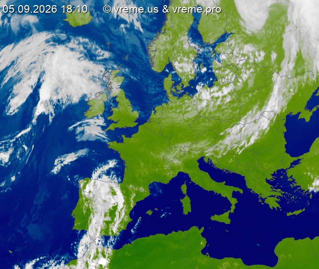 Oblačnost Evropa