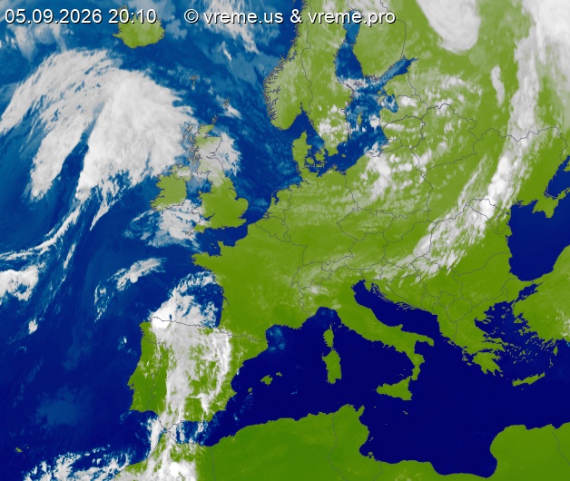 Oblačnost Evropa