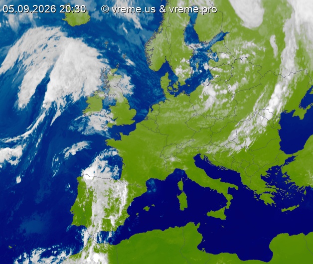 Oblačnost Evropa