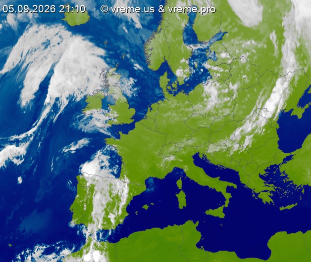 Oblačnost Evropa
