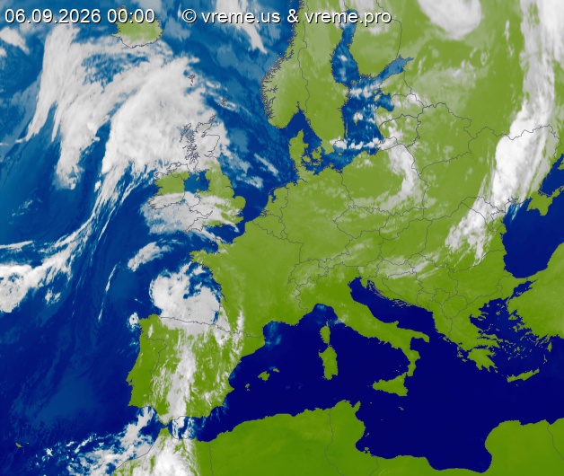 Oblačnost Evropa
