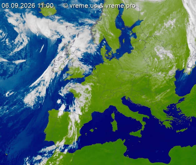 Oblačnost Evropa